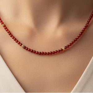 Carnelian Gemstone Necklace