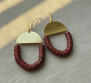 Queens Armor Disc Earrings