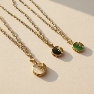 Sunflowers Gold-Filled Necklace