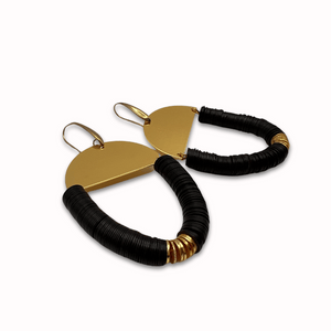 Queens Armor Disc Earrings