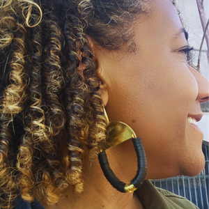 Queens Armor Disc Earrings