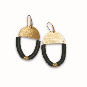 Queens Armor Disc Earrings