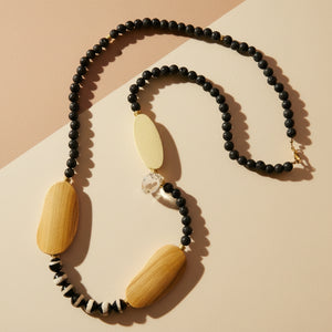 Black and White Boho Necklace