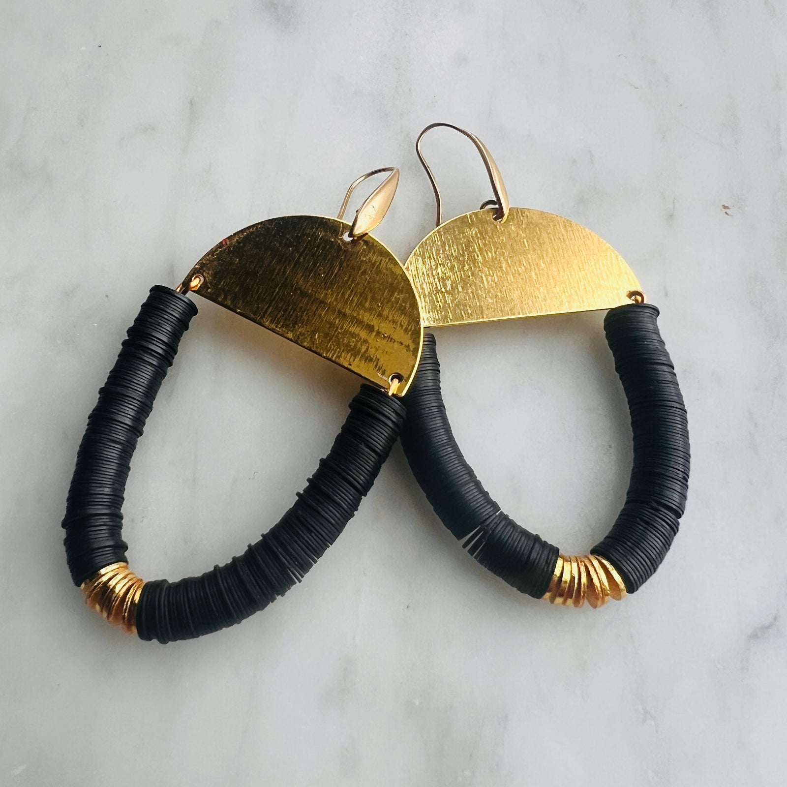 Queens Armor Disc Earrings