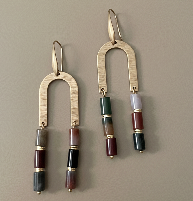 Jasper About Face Earrings