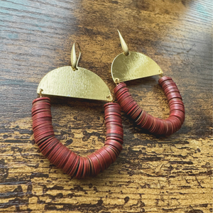 Queens Armor Disc Earrings