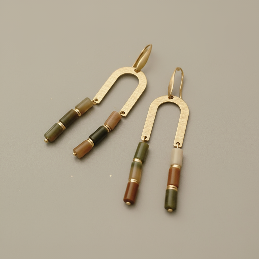 Jasper About Face Earrings