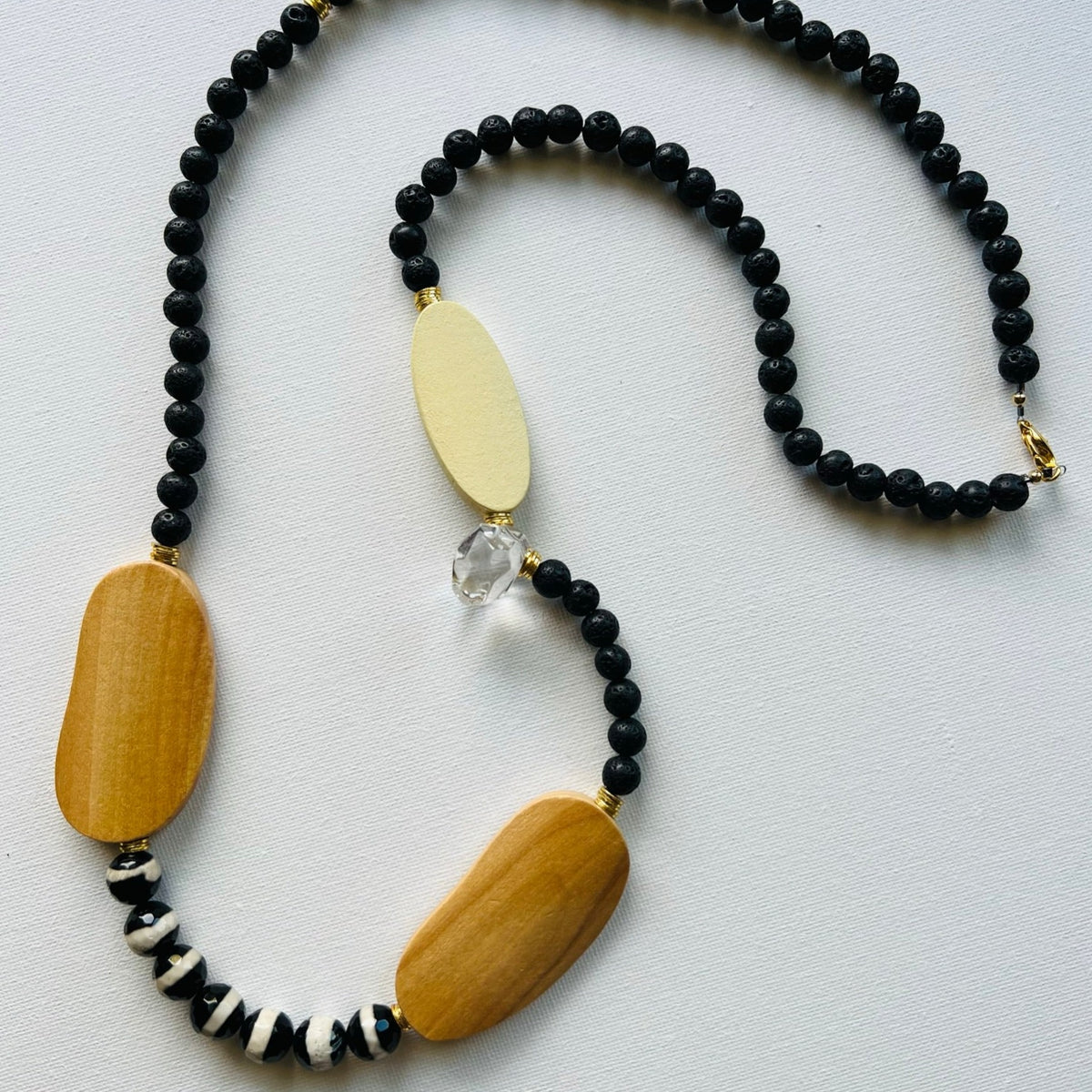 Black and White Boho Necklace